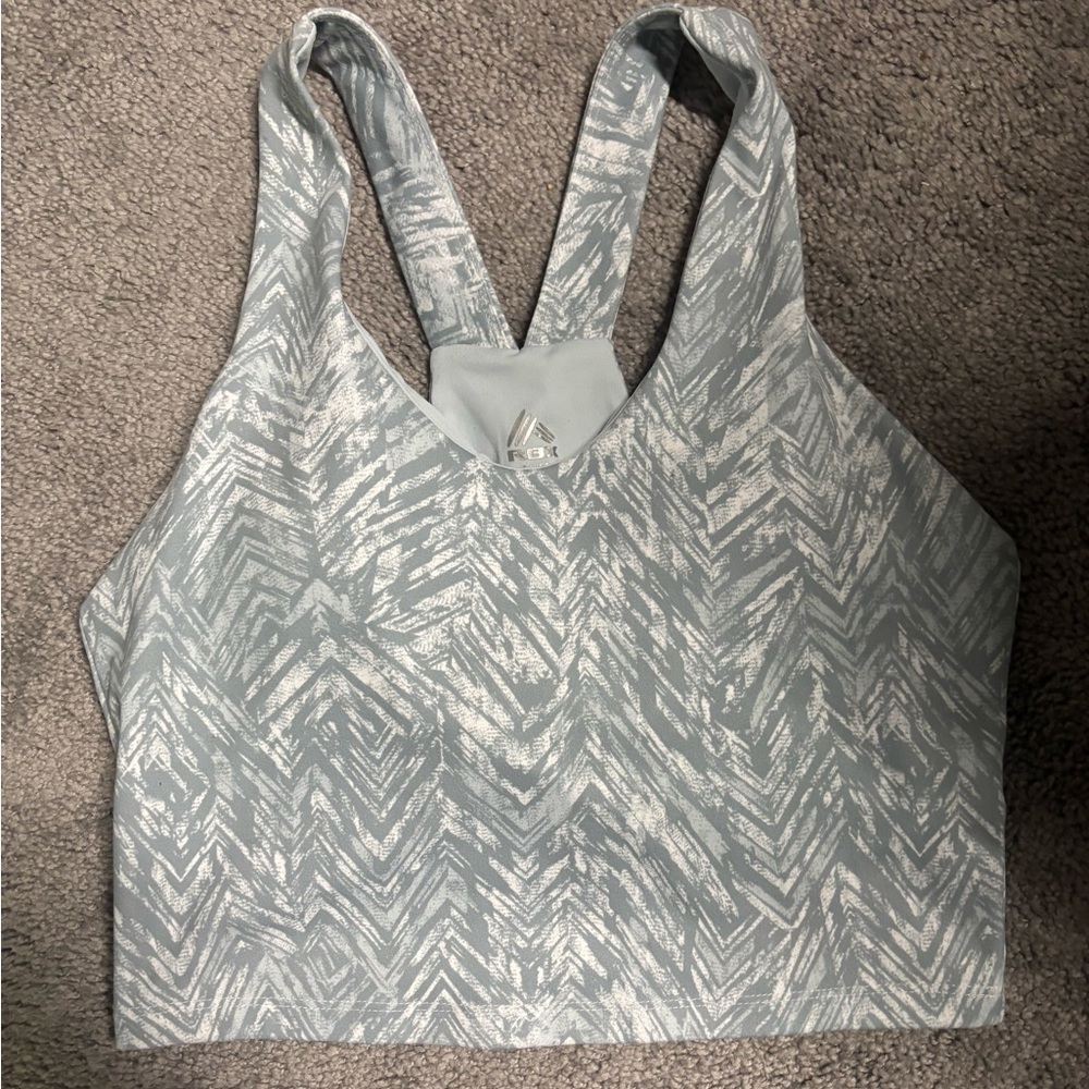 Sporty Patterned Tank Top/ Sports Bra - Picture 1 of 4